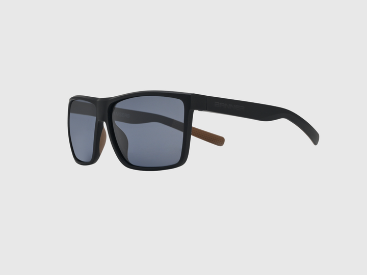 RANGERS ONYX sunglasses with a gray gradient lens on a light gray background